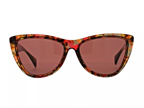 Yohji Yamamoto Red Tortoise Frame / Red Brown Lenses Sunglasses