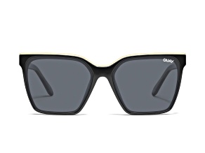 Quay Level Up Black Gold Square Frame / Smoke Lenses Sunglasses