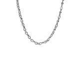 Judith Ripka Rhodium Over Sterling Silver Infinity Link 18" Necklace