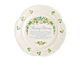Belleek Marriage Blessing Plate