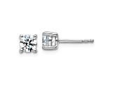 14K White Gold Lab Grown Diamond 3/4ctw Certified VS/SI GH 4 Prong Earrings