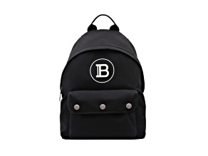 Balmain B-Back Black Nylon White Logo Backpack