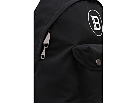 Balmain B-Back Black Nylon White Logo Backpack