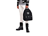 Balmain B-Back Black Nylon White Logo Backpack