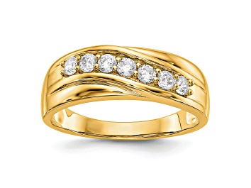 Picture of 14K Yellow Gold Lab Grown Diamond SI1/SI2, G H I, Men's Band