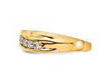 14K Yellow Gold Lab Grown Diamond SI1/SI2, G H I, Men's Band