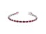 5.50ctw Ruby and Diamond Bracelet in 14k White Gold