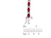 5.50ctw Ruby and Diamond Bracelet in 14k White Gold