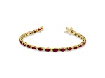 5.50ctw Ruby and Diamond Bracelet in 14k Yellow Gold