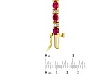 5.50ctw Ruby and Diamond Bracelet in 14k Yellow Gold