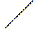 5.00ctw Sapphire and Diamond Bracelet 14k Yellow Gold