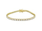 5 5/8 CT DEW Created Moissanite Tennis Bracelet in Yellow Plated Sterling Silver