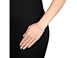 5 5/8 CT DEW Created Moissanite Tennis Bracelet in Yellow Plated Sterling Silver