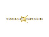 5 5/8 CT DEW Created Moissanite Tennis Bracelet in Yellow Plated Sterling Silver