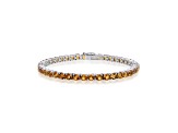 Citrine Sterling Silver Tennis Bracelet 10.50ct