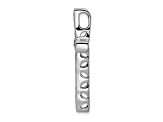 Rhodium Over 14K White Gold 3/8ct. Diamond Cross Chain Slide