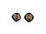 Brown Cushion Smoky Quartz Sterling Silver Earrings 11ctw