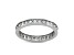 White Diamond 10K White Gold Eternity Band Ring 0.75ctw