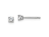 14K White Gold Lab Grown Diamond 1/7ctw VS/SI GH 4 Prong Earrings