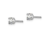 14K White Gold Lab Grown Diamond 1/7ctw VS/SI GH 4 Prong Earrings