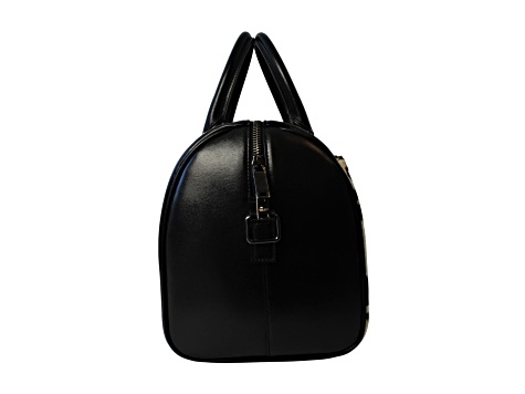 Saint Laurent 12 Hour Calfskin Leather Pony Hair Duffle Bag