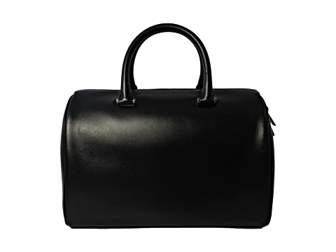 Saint Laurent 12 Hour Calfskin Leather Pony Hair Duffle Bag