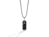 Star Wars™ Fine Jewelry Boba Fett™ Black & White Diamond Black Rhodium Over Silver Pendant 0.20ctw