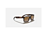 Ray Ban Justin Classic Matte Havana/Brown Gradient Polarized 54 mm Sunglasses