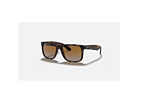 Ray Ban Justin Classic Matte Havana/Brown Gradient Polarized 54 mm Sunglasses