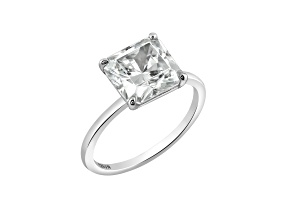 White Cubic Zirconia Platinum Over Sterling Silver Ring 4.00ctw