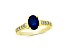 1.60ctw Sapphire and Diamond Ring in 14k Yellow Gold