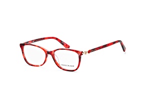Longchamp Women's Fashion 51mm Red Havana Opticals|LO2633-518