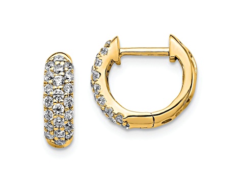 White Lab-Grown Diamond G-H VS 10k Yellow Gold Quad Ring