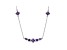 Judith Ripka 5ctw Purple Bella Luce Rhodium over Sterling Silver Station Necklace