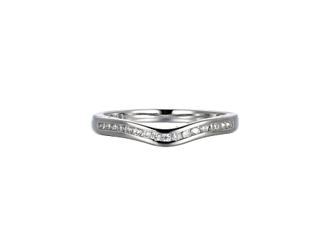 White Cubic Zirconia 18K Yellow Gold Over Sterling Silver