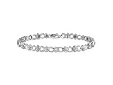 14K White Gold Lab Grown Diamond Bracelet