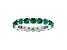 2.20ctw Emerald Eternity Band Ring in 14k White Gold