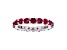 2.75ctw Ruby Eternity Band Ring in 14k White Gold