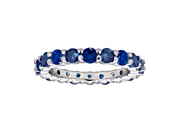 Picture of 2.85ctw Sapphire Eternity Band Ring in 14k White Gold