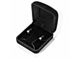 White Cubic Zirconia 14k White Gold Earrings With Velvet Gift Box 1.50ctw