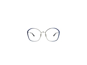 Chloe Round Full-Frame Blue Eyeglass Frames