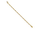 14k Yellow Gold and 14k White Gold with Rhodium over 14k Yellow Gold Diamond Bracelet