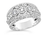 Judith Ripka 1.55ctw Bella Luce Diamond Simulant Rhodium Over Sterling Silver Ring