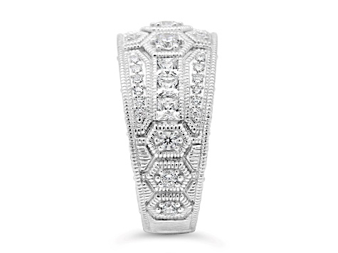 Judith Ripka 1.55ctw Bella Luce Diamond Simulant Rhodium Over Sterling Silver Ring