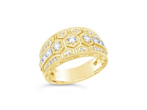 Judith Ripka 1.55ctw Bella Luce Diamond Simulant 14K Gold Clad Ring
