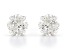 white lab-grown diamond 14kt white gold stud earrings 0.75ctw