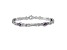 Rhodium Over 14k White Gold Amethyst Bracelet