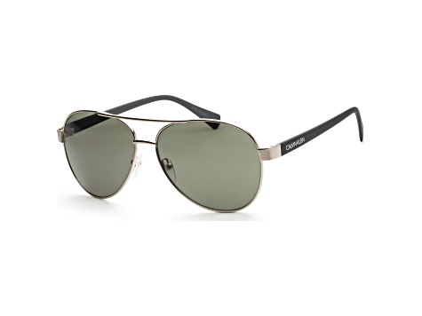 Calvin Klein Men's Fashion 60mm Silver Sunglasses | CK19316S-045
