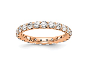 14K Rose Gold Lab Grown Diamond SI+, H+, Eternity Band