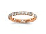 14K Rose Gold Lab Grown Diamond SI+, H+, Eternity Band